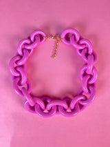 Collar Eslabón Lila