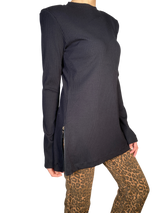 Polera Tejida Con Hombreras