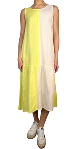 Vestido Lino Bicolor