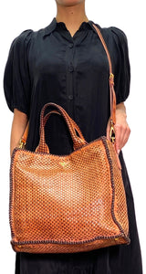 Bolso Cuero Trenzado