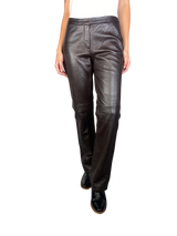 Pantalón de Cuero Café Oscuro