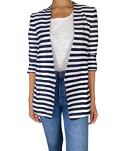 Chaqueta Rayas Azul y Blanco