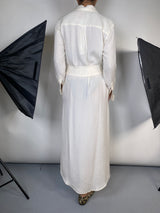 Vestido de Seda Crudo