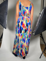 Vestido Seda Multicolor