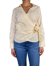 Blusa Bordada Cruzada