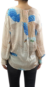 Blusa Traslúcida Multicolor