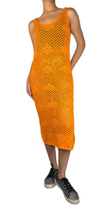 Vestido Naranjo Tejido
