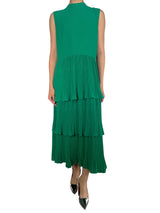 Vestido Verde Plisado