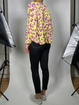 Blusa Amarilla Estampada