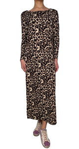 Vestido Leopard Tajos
