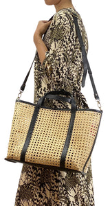 Cartera Rattan Negra