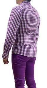 Camisa Cuadros Morados