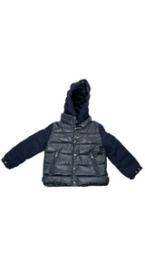 Parca Azul Mangas de Lana