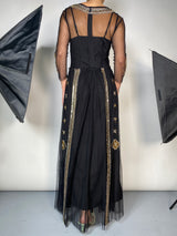 Vestido Maxi Diseño En Mostacillas