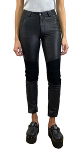 Pantalón Cuero Negro