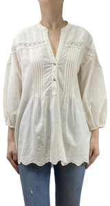 Blusa Broderies Crema