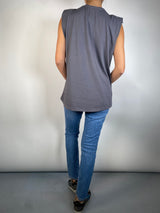 Polera Gris Sin Mangas