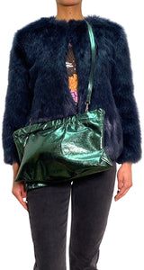 Bolso Verde Craquelado