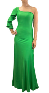 Vestido Verde Asimétrico