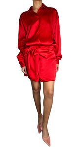 Vestido Rojo Satinado