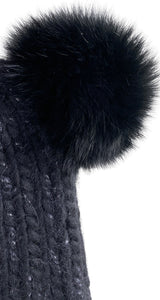 Gorro Tejido con Pompones