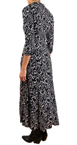 Vestido Negro Estampado