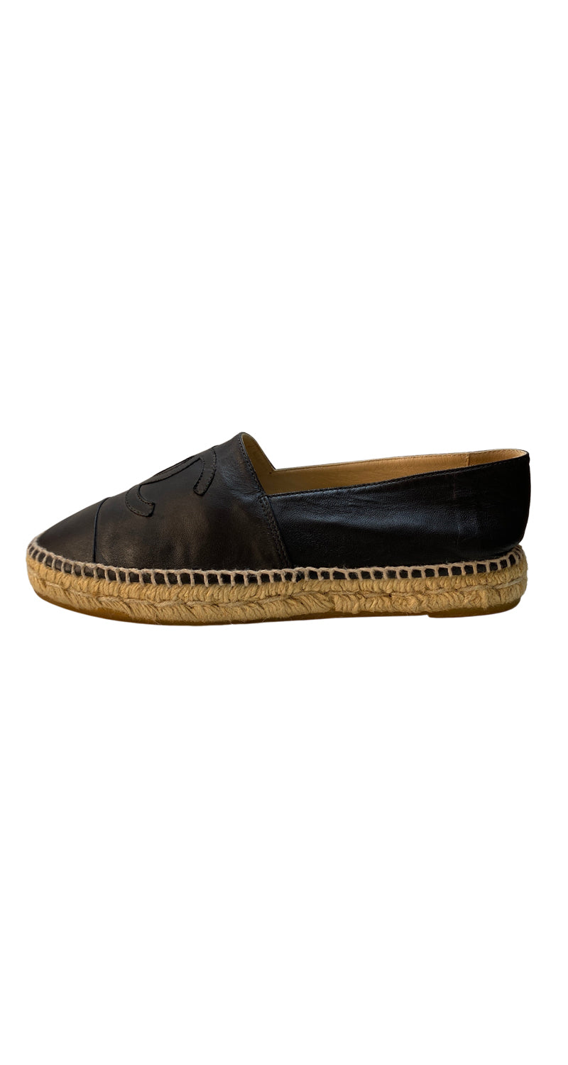 Alpargatas chanel 2025 negras