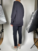 Polerón Negro Estampado