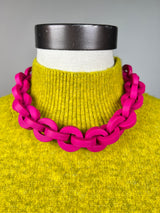 Collar Cadenas Fucsia MP