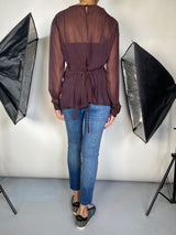 Blusa Traslucida Multicolor