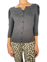 Sweater Gris Mostacillas