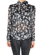 Blusa Negra Flores