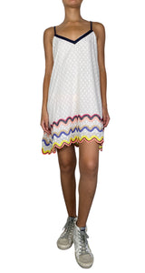 Vestido Mini Bordado Multicolor