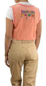 Gilet Rosada Bordada