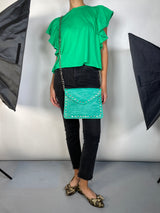 Bandolera Verde Tachas