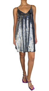 Vestido Lentejuelas Plateado
