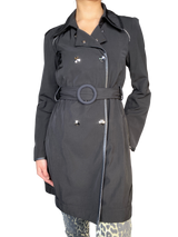 Abrigo Detalles En Cuero