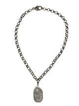 Collar Drusa De Cuarzo Granizo