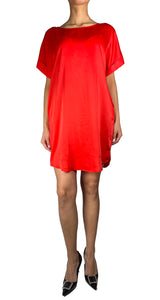 Vestido Rojo Satinado