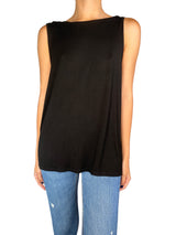 Polera Negra Escote Espalda