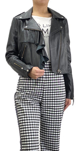 Chaqueta Cuero Negro