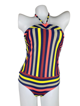 Traje De Baño Rayas Multicolor