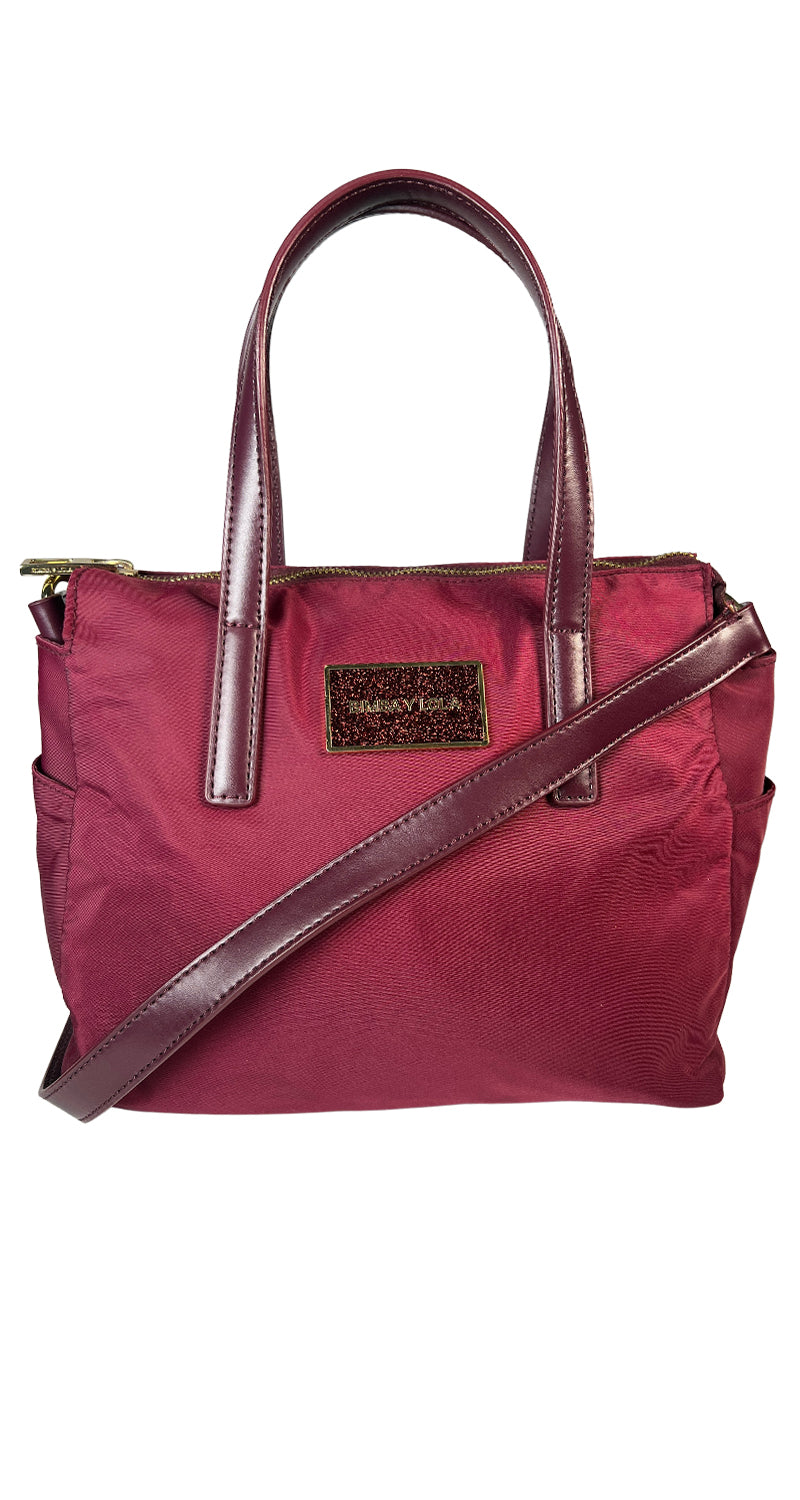 Cartera burdeo shop