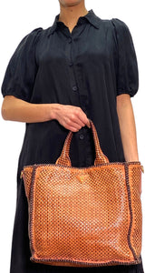 Bolso Cuero Trenzado