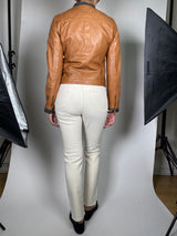 Chaqueta Café Cuero