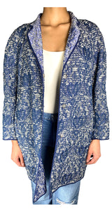 Chaqueta Jacquard Azul