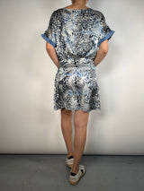 Vestido Mini Estampado Animal Print