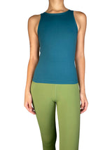 Camiseta Sin Mangas Con Espalda Cruzada Hasta La Cintura