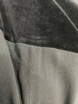 Vestido Velvet Y Seda Negro