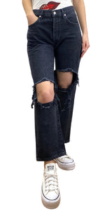 Denim Negro Emery Crop